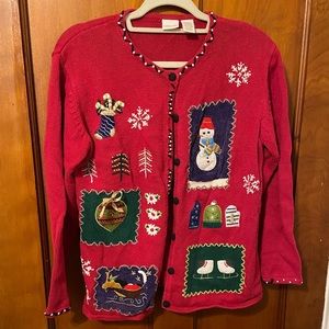Vintage Christmas Cardigan Sweater